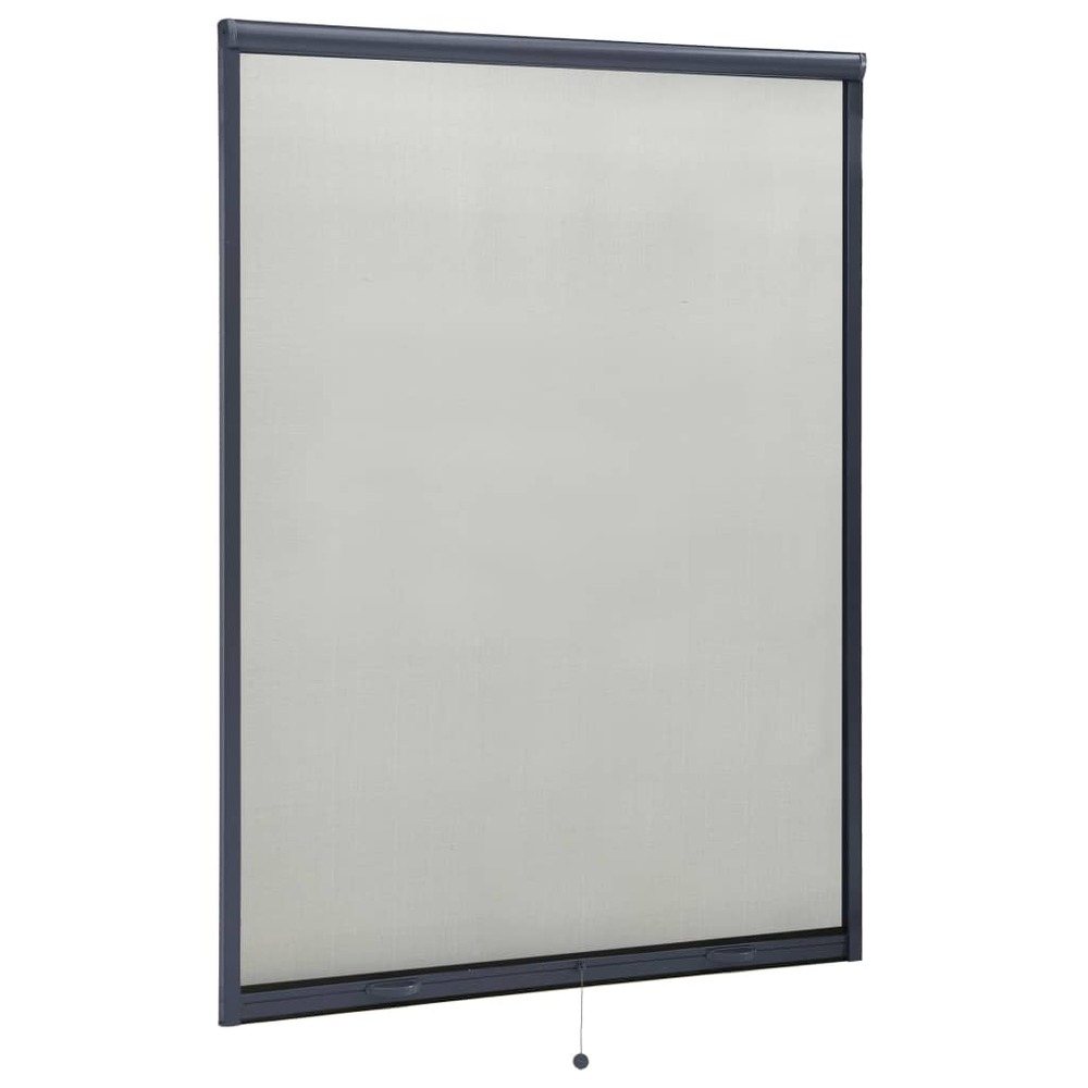Moustiquaire à rouleau pour fenêtres anthracite 130x170 cm