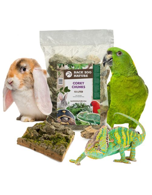 Back Zoo Nature Corky Chunks - Vogelspeelgoed - 10 l
