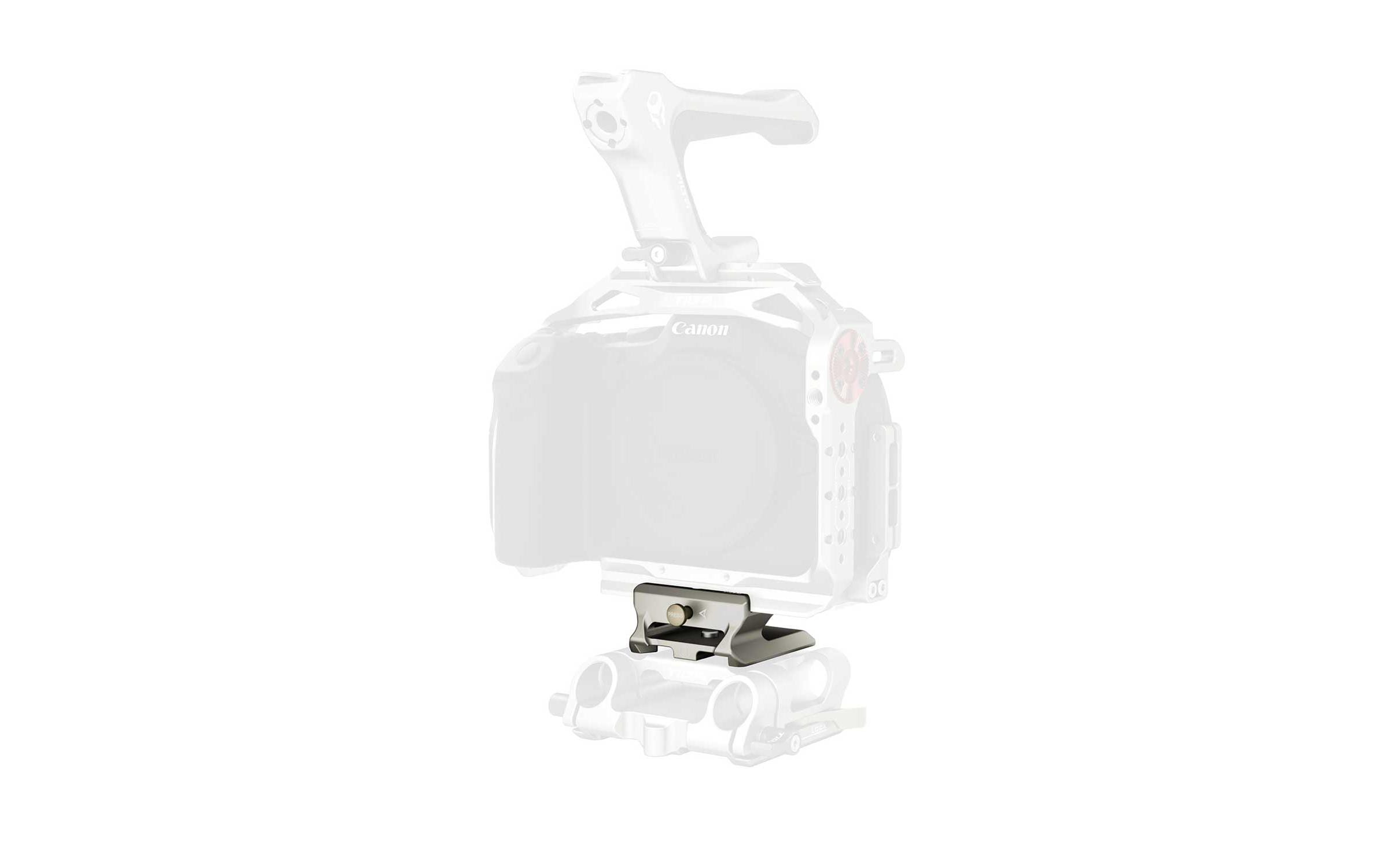 LWS Grundplattenadapter Typ II - Titanium GrayEntwickelt für die direkte Montage auf der Tilta Modular 15 mm LWS Grundplatte Typ II