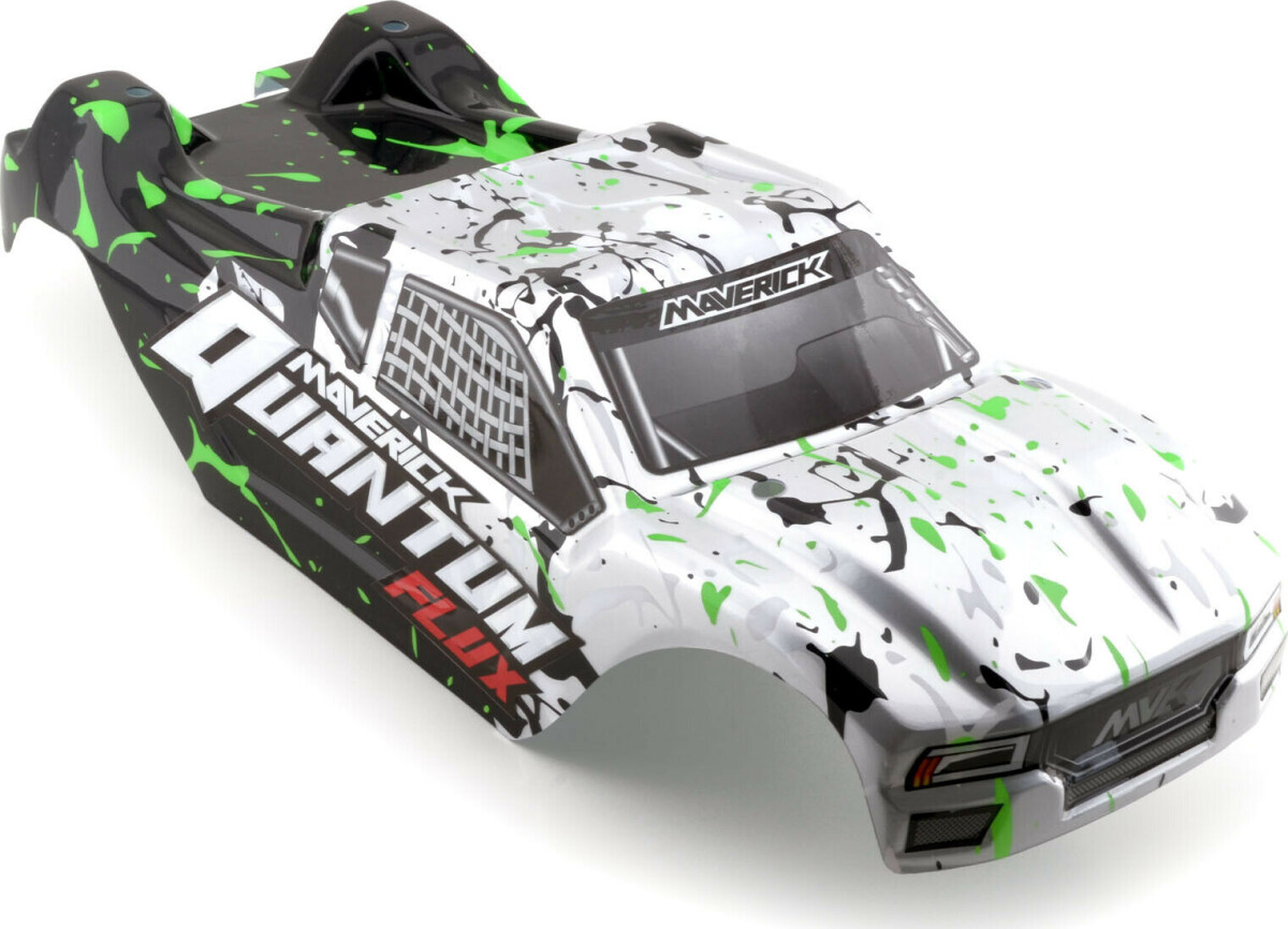 Quantum Xt Body - Silver/Green - Mv150179 - Maverick Rc
