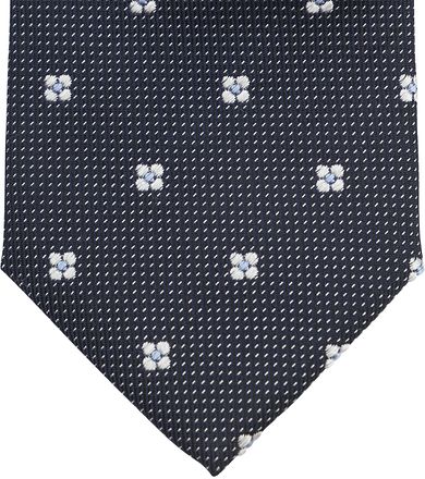 Suitable Stropdas Zijde Bloem Navy TI23-40 kopen