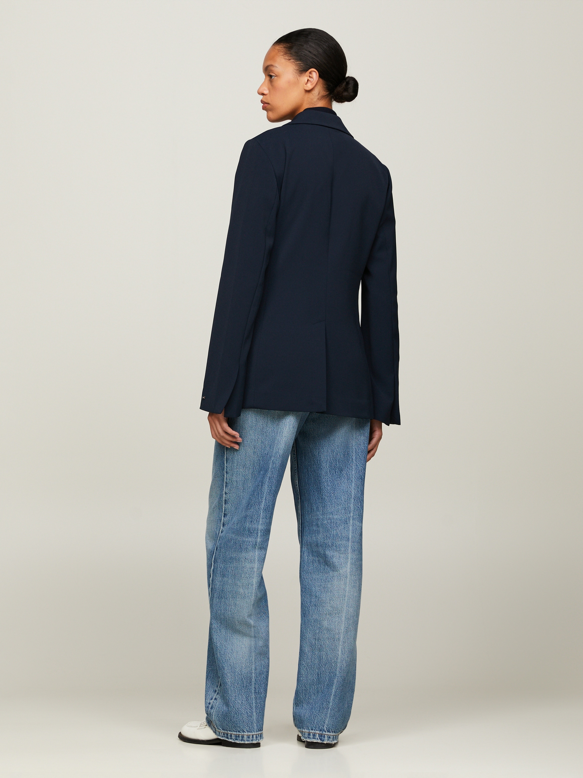 Tommy Hilfiger Kurzblazer »GOLD BUTTON SLIM FIT SB BLAZER«, mit Rückenschlitz