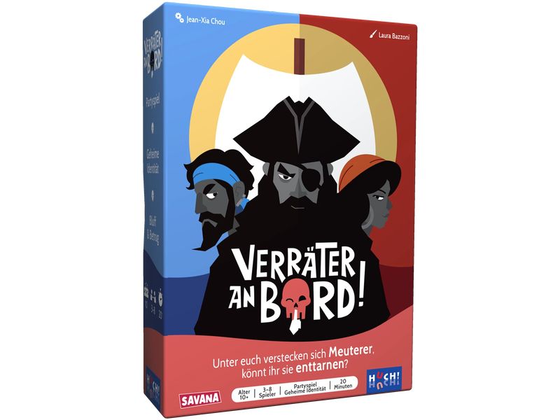 HUCH! Kartenspiel Verräter an Bord -DE- Kartenspiel für die ganze Familie