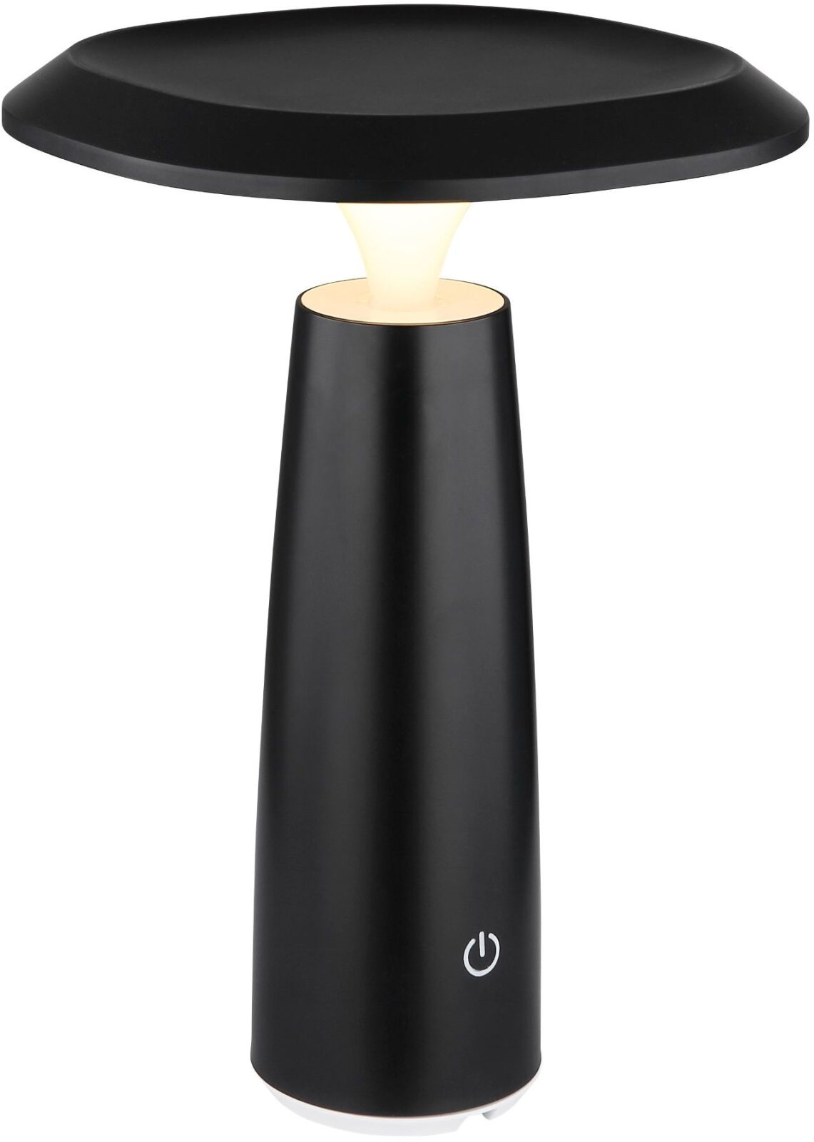 LED-Tischleuchte - schwarz matt - weiß - schwenkbar