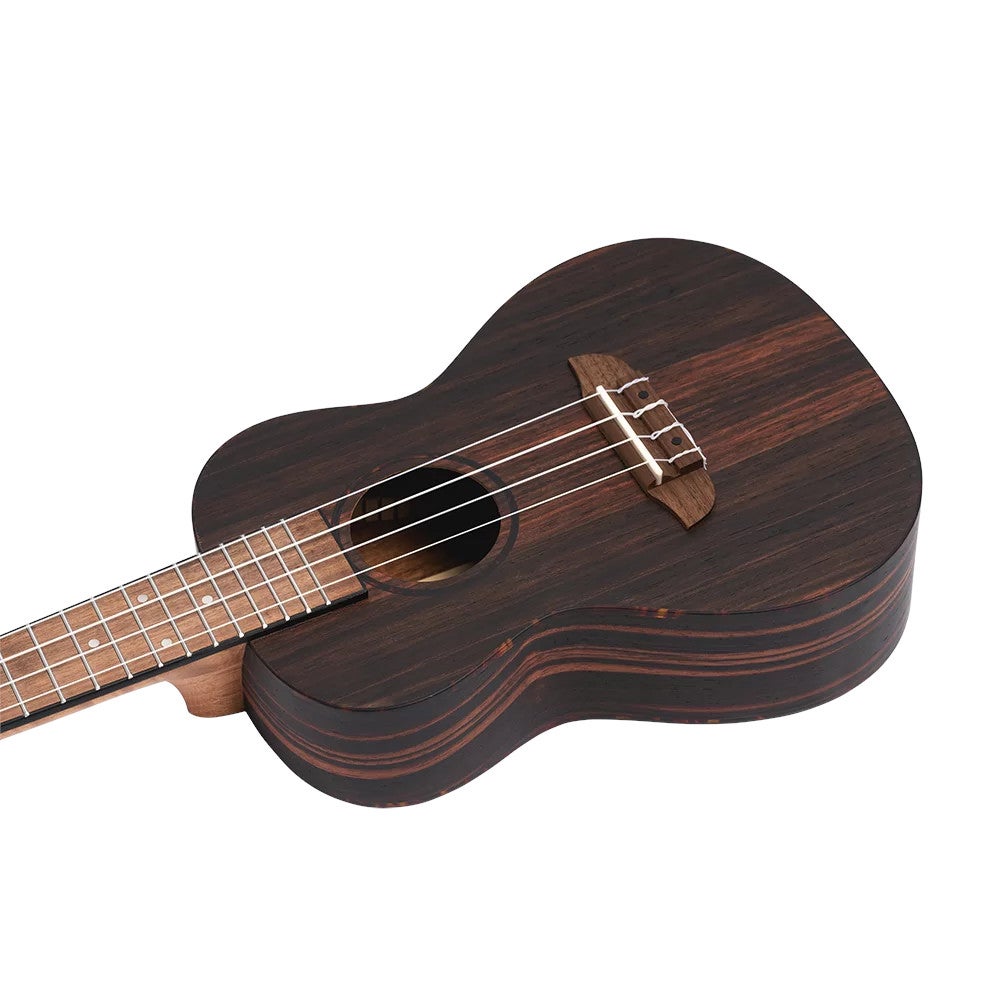 Ortega RUEB-CC-L Timber Series Natural linkshandige concert ukelele met gigbag