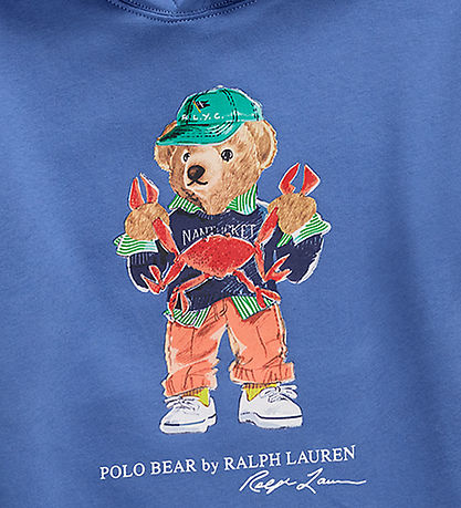 Polo Ralph Lauren Kapuzenpullover - Scottsdale Blue m. Kuschelti