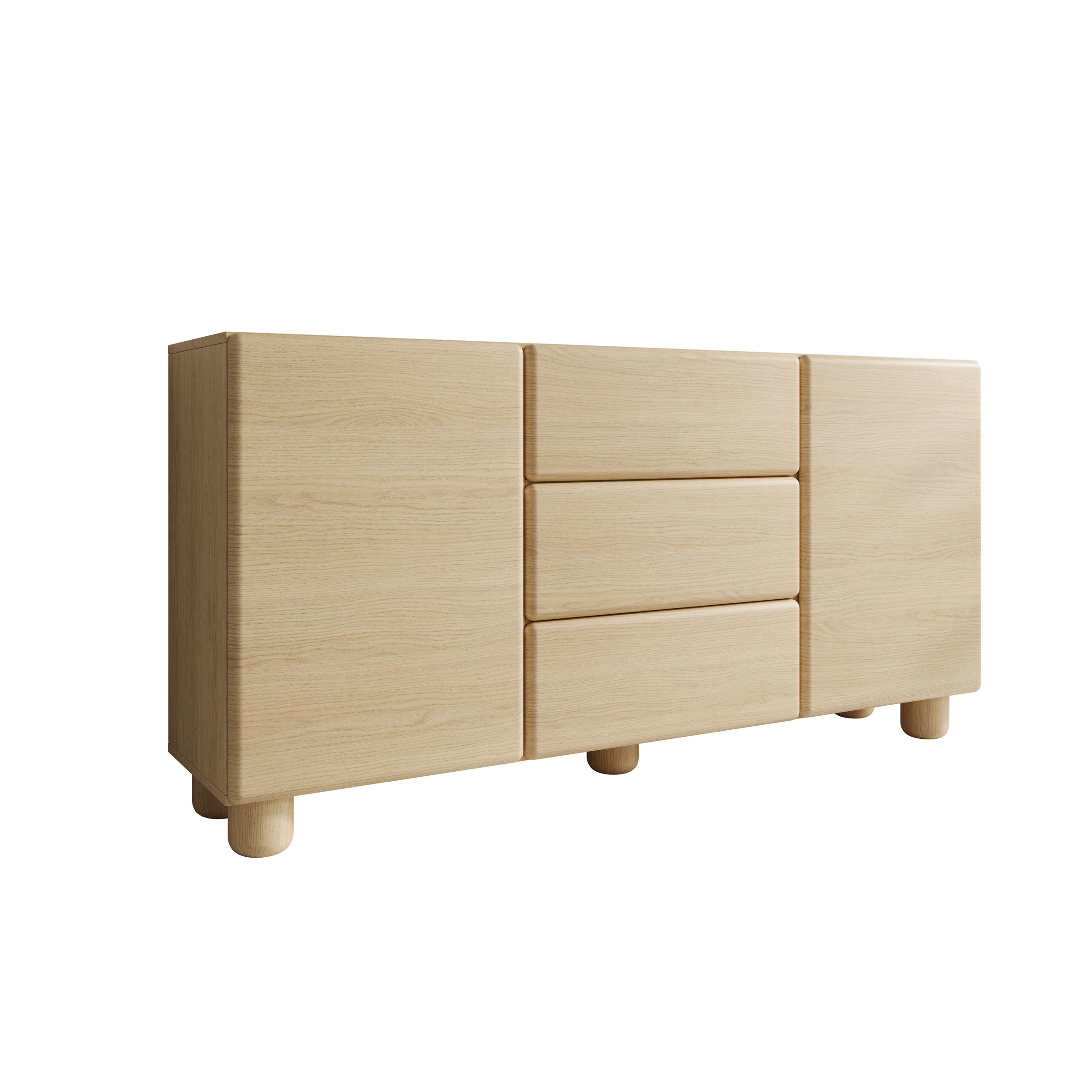 Luvano - Dressoir - Licht eikenpatron - 160x38x80 cm