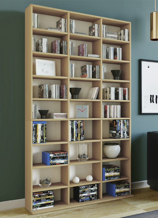 Regal aus Holzstruktur-Nachbildung