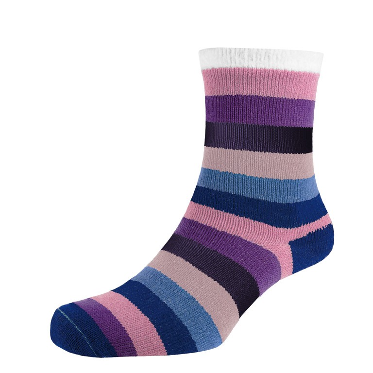 Heat2 Deluxe Cabin Socks Stribede blåtoner