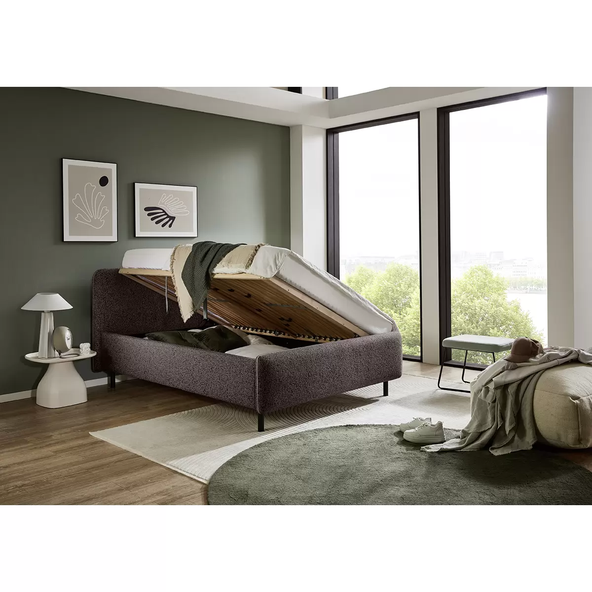 Polsterbett Primo 140x200 Anthrazit