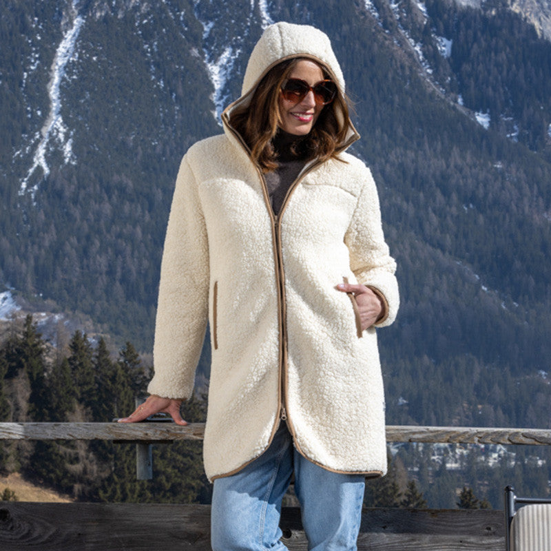 Frauen Sherpa Mantel Fiona arctic wolf