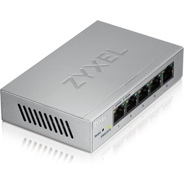 Zyxel GS1200-5 Géré Gigabit Ethernet (10/100/1000) Argent