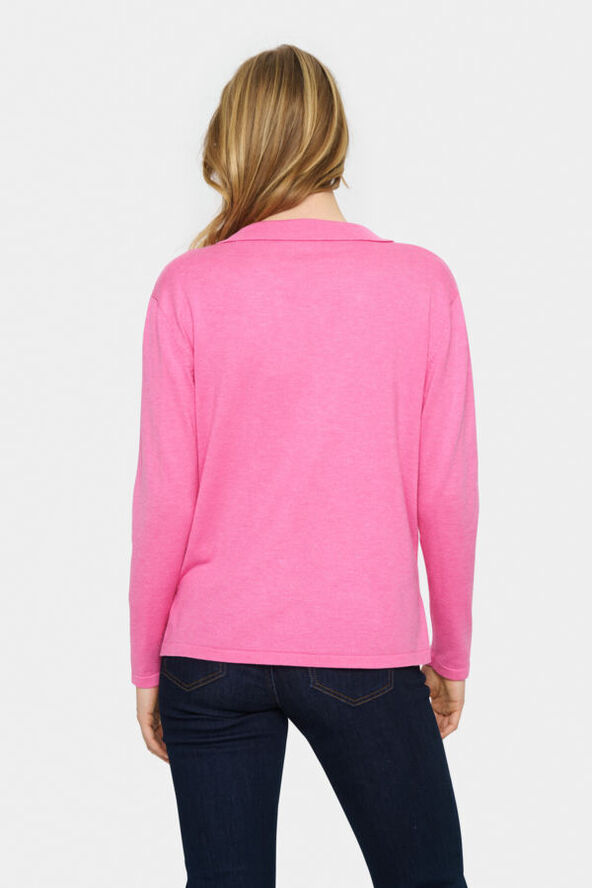Saint Tropez MilaSZ Polo Pullover Pink cosmos melange