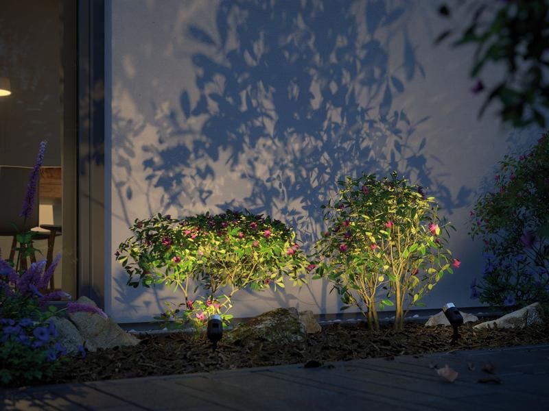Paulmann Gartenspot Plug & Shine Pike 45° 3000 K, Basisset Starterset für das Plug & Shine System