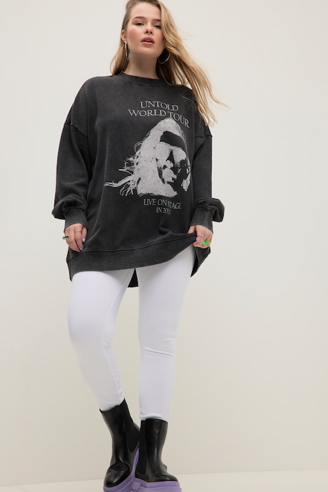 Leggings, Skinny Fit, Rippjersey, Elastikbund