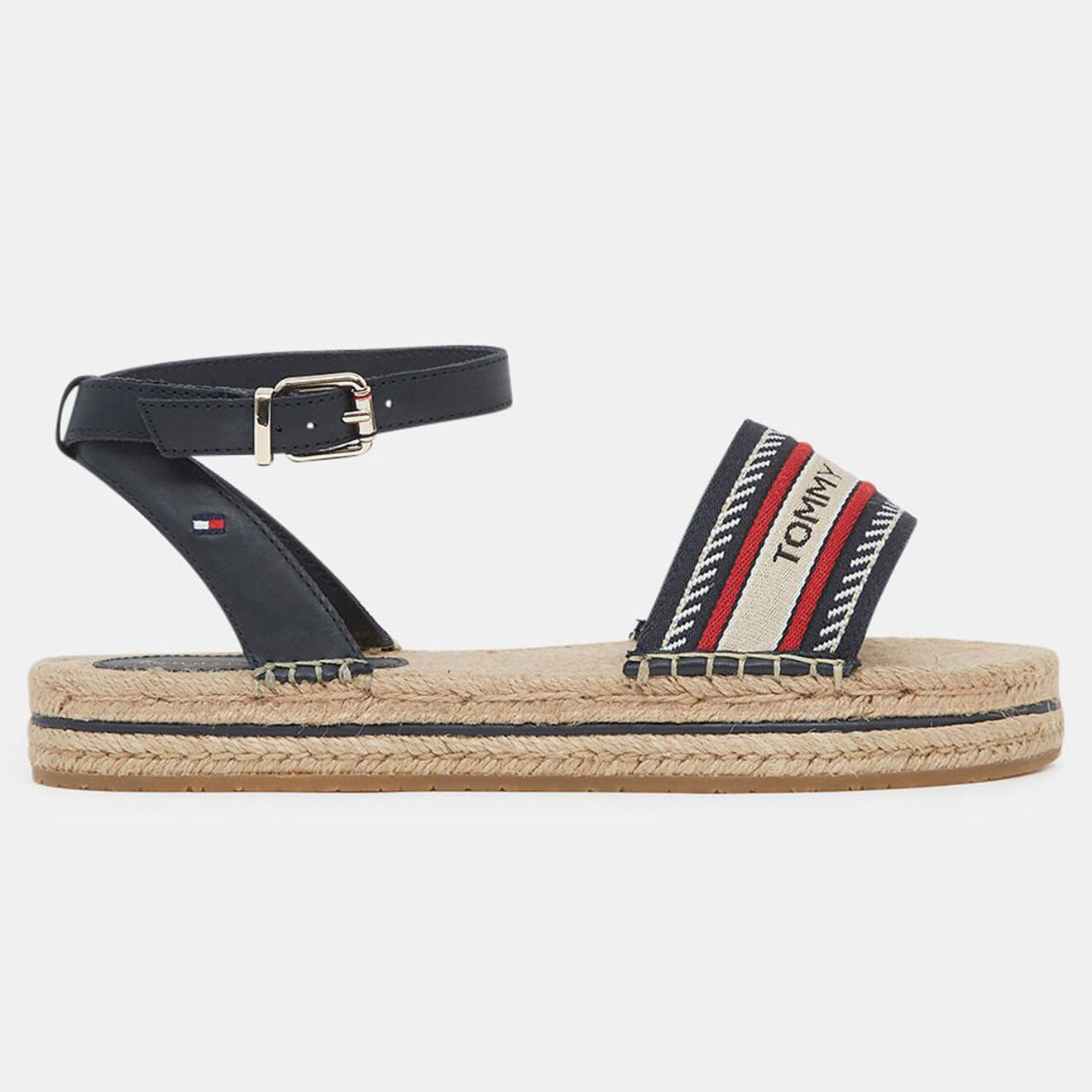 Tommy Hilfiger Sandales espadrilles Artisanal bleu marine