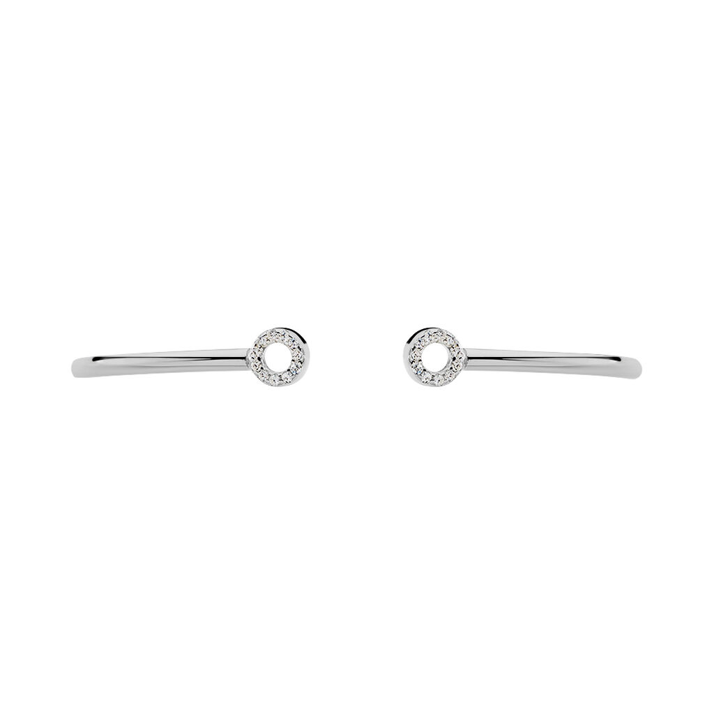 Bracelet Jonc Danae Argent Blanc Oxyde De Zirconium