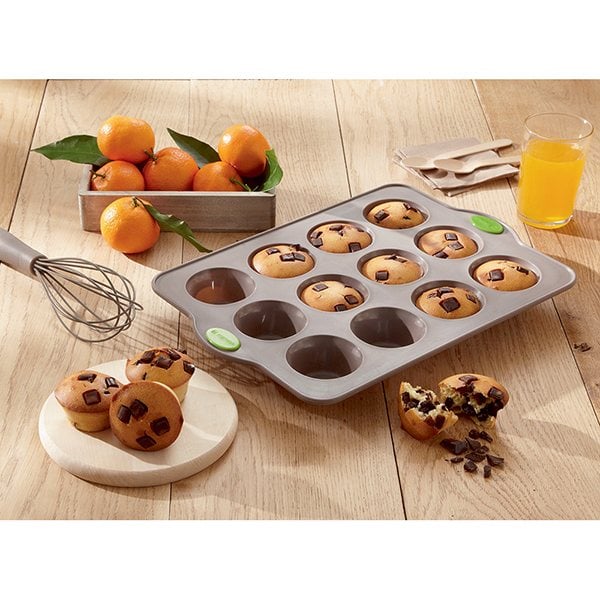 Lot plaque 20 financiers et plaque 12 muffins en silicone structure ac