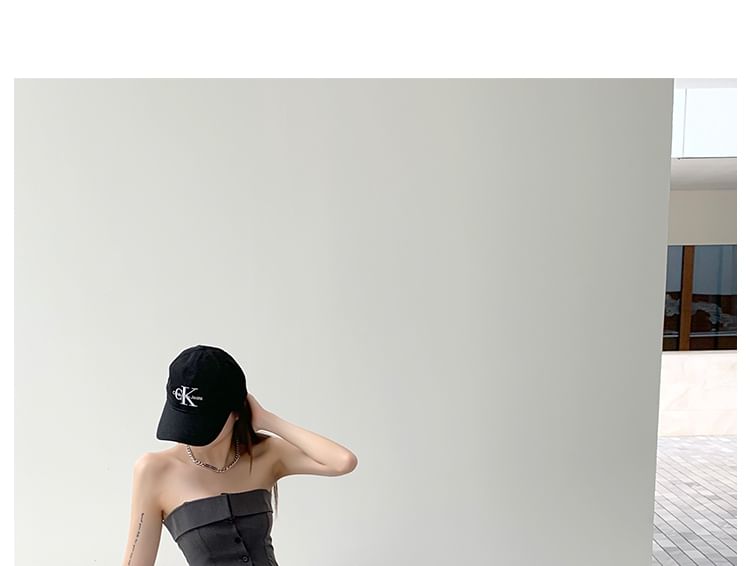 Shira - Omslag- en knooptop / Kleurblok rechte broek
