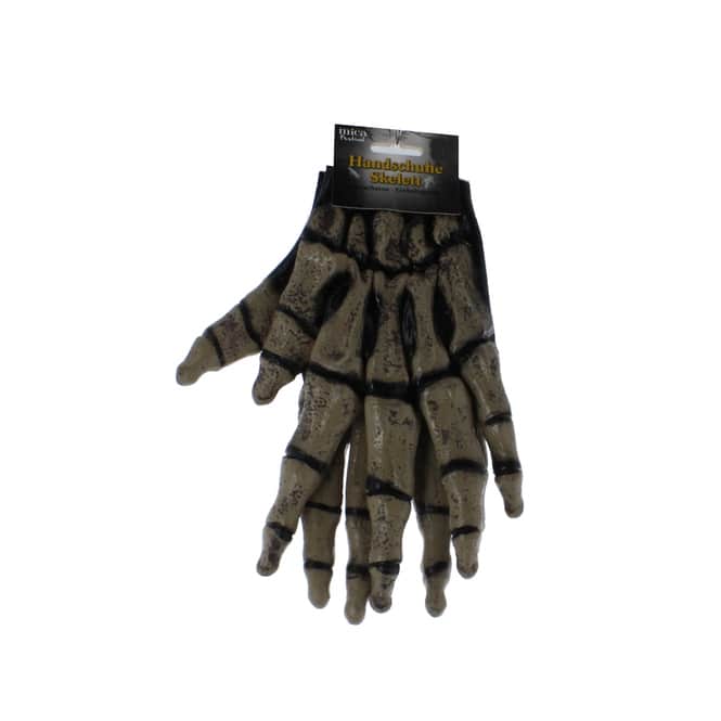 Skelett-Handschuhe aus Latex - für Erwachsene - 1 Paar