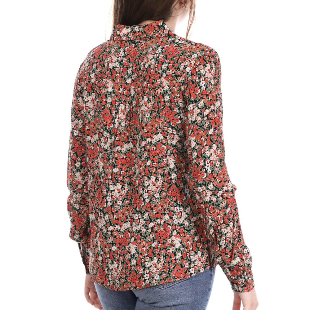 Vila Chemise à fleurs Rouge Femme Vila Kulas