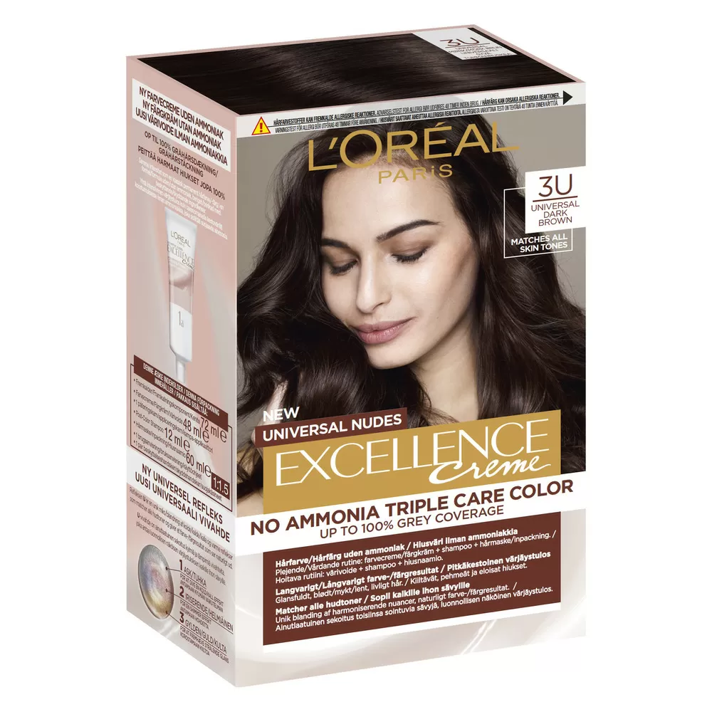 L'Oréal Paris Excellence Universal Nudes - 3U Universal Dark Brown