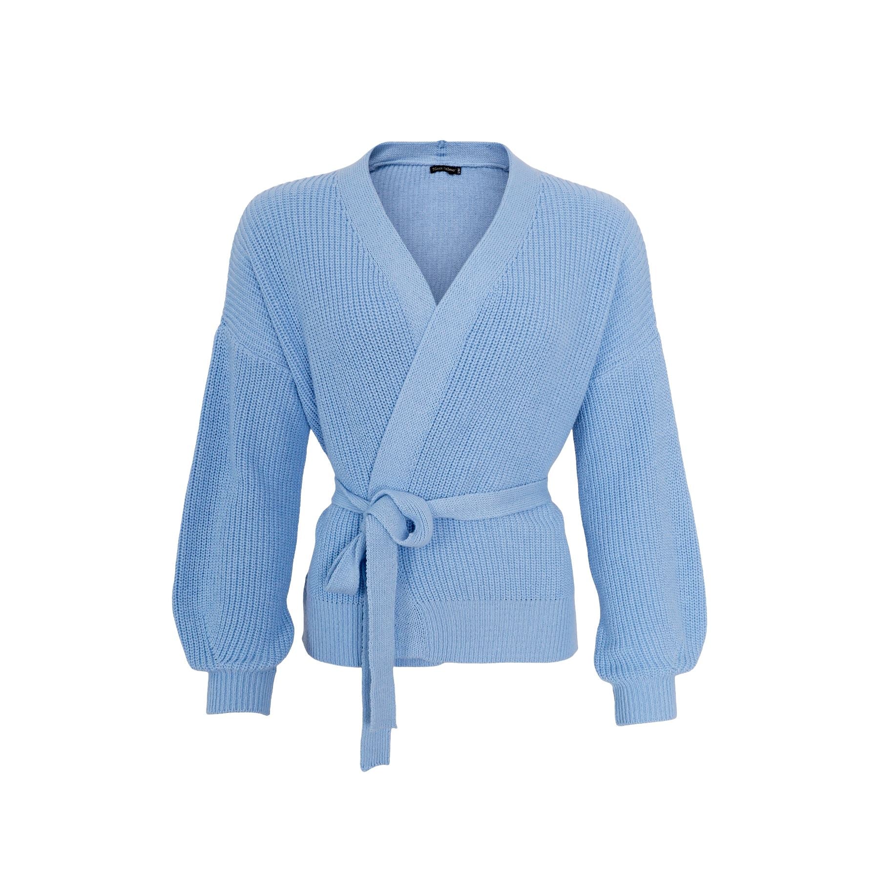 Black Colour Bcfry Knit Cardigan sky blue