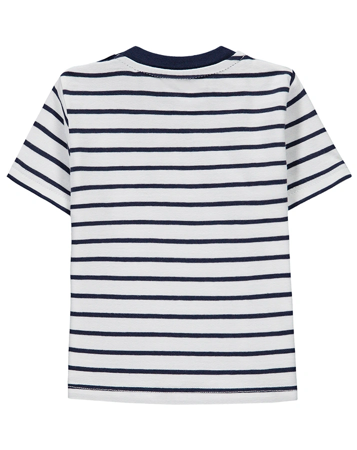 T-Shirt CARS in weiß/navy