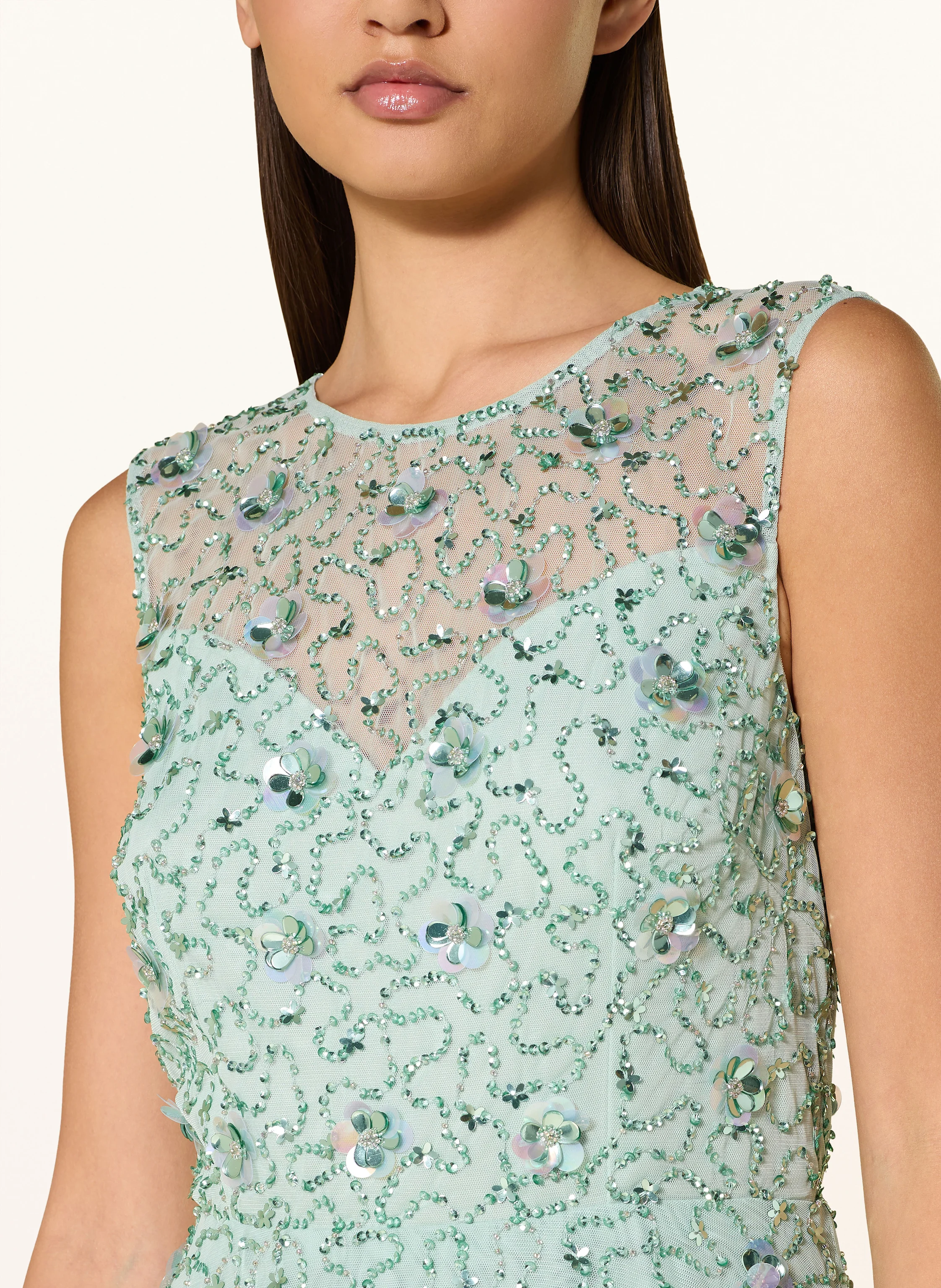 ADRIANNA PAPELL Cocktailkleid mit Schmucksteinen