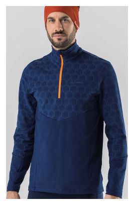 Haut Loeffler pour homme à manches longues m couche intermédiaire Hywa Bruce Transtex® - bleu foncé
