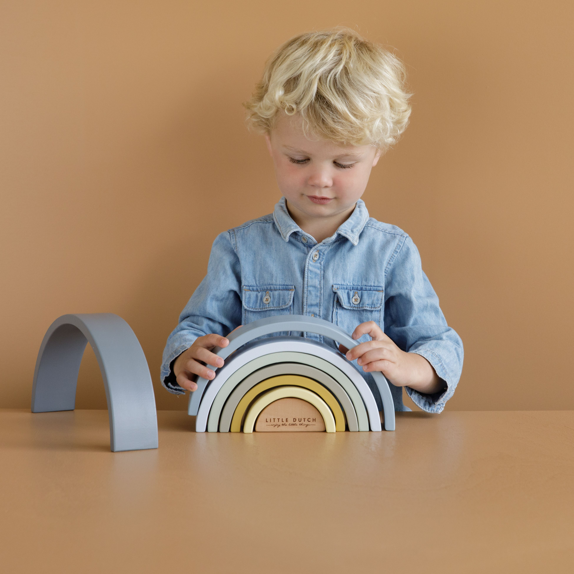 Little Dutch Houten regenboog donkerblauw