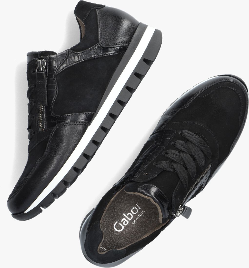 GABOR zwarte gabor lage sneakers 438