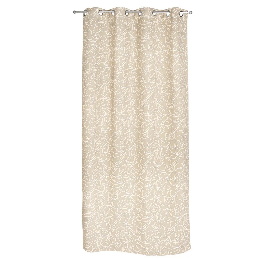Rideau occultant motif végétal 140x240cm 100% polyester