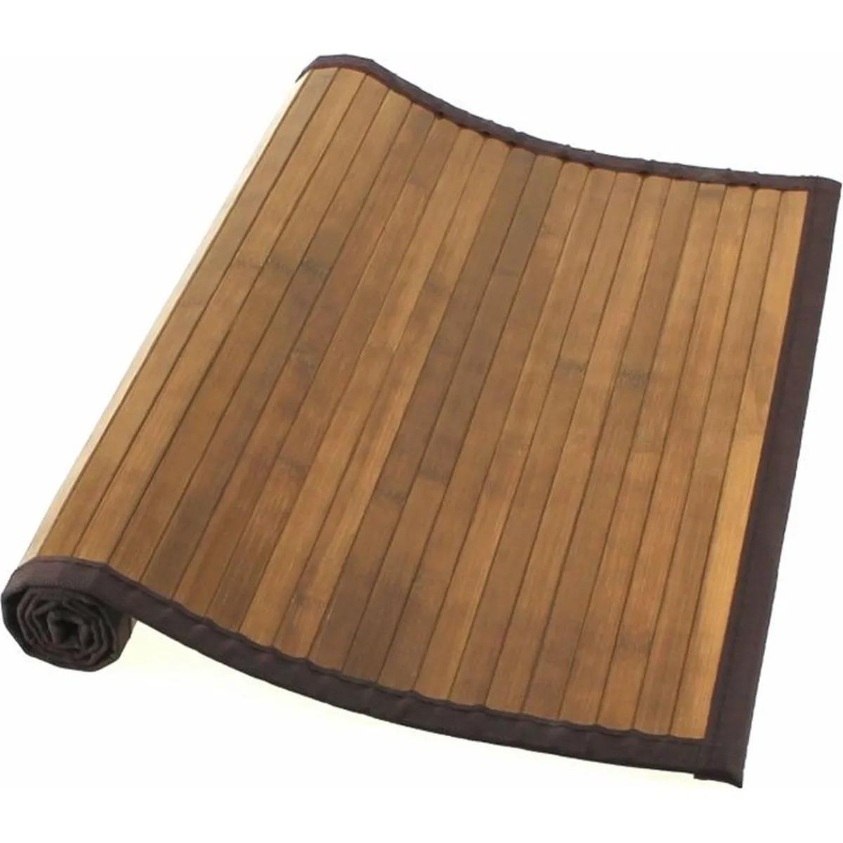 TAPIS BAMBOU 50X80CM NATUREL FONCE