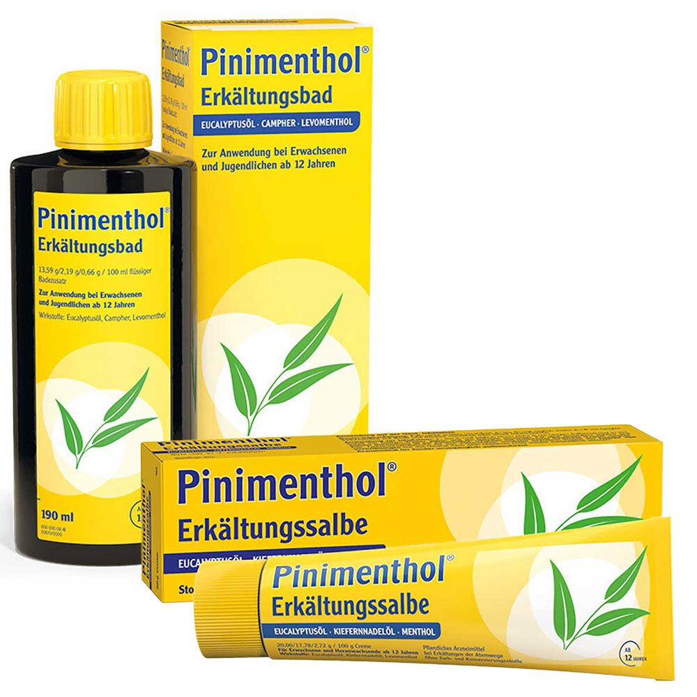 Pinimenthol® Erkältungsbad + Pinimenthol® Erkältungssalbe