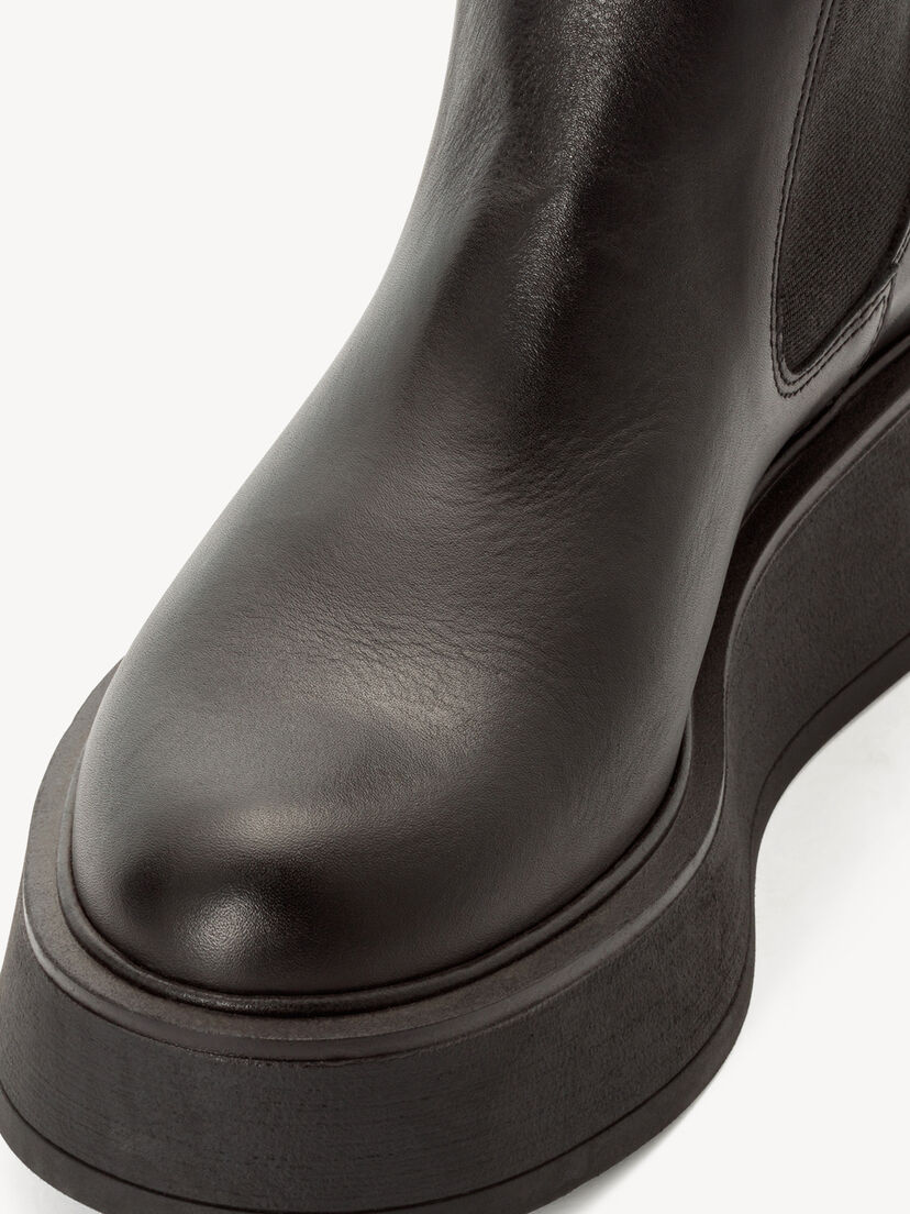 Leren Chelseaboot - zwart