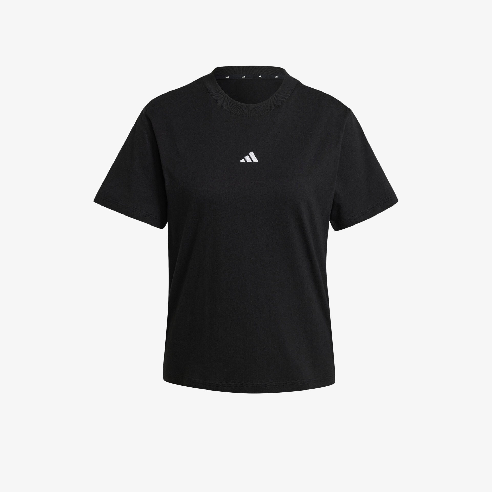 adidas Essentials Small Logo Cotton Damen T-Shirt schwarz