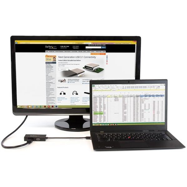 StarTech.com Adaptateur de voyage Mini DisplayPort vers VGA / DVI / HDMI - Convertisseur vidéo 3-en-1