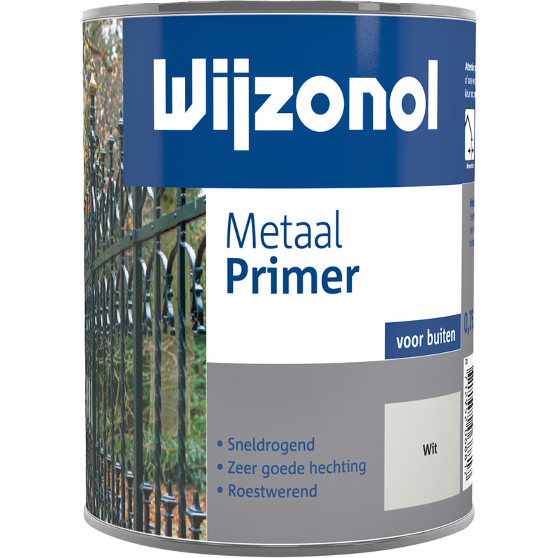 Wijzonol metaal primer 750ml wit