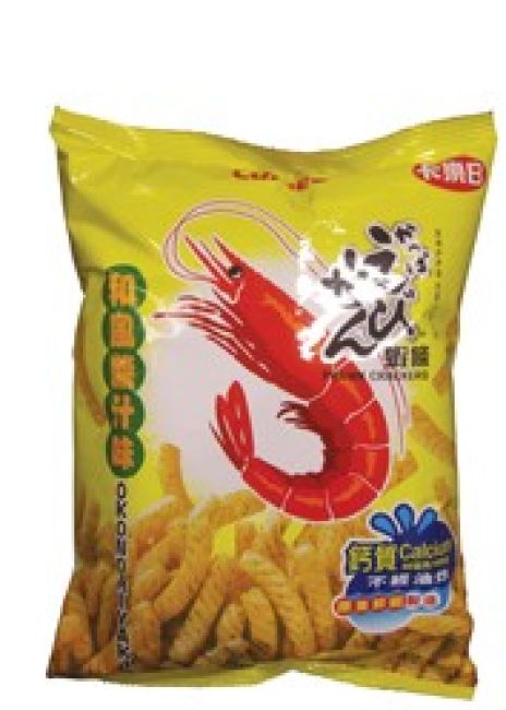 Calbee Garnalen Crackers Chips Japanse Okonomiyaki Smaak 90g