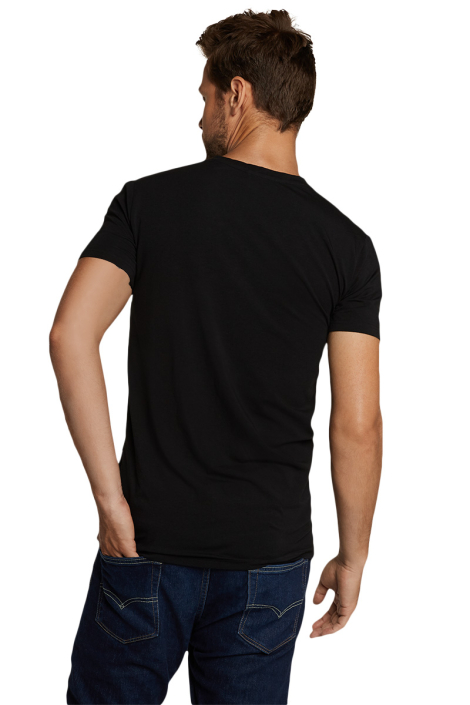 Bamboo basics zwarte heren t-shirt