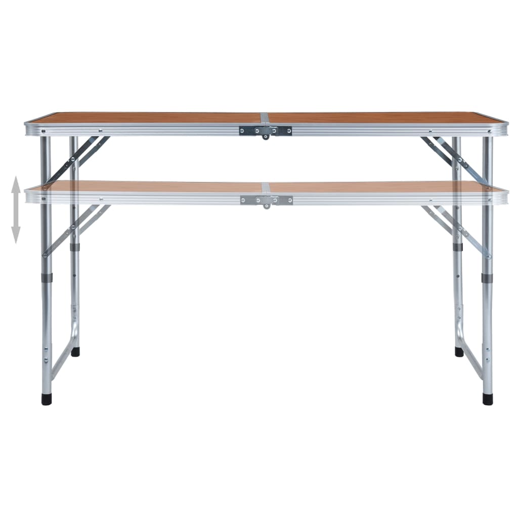 Mesa de camping dobrável Vidaxl