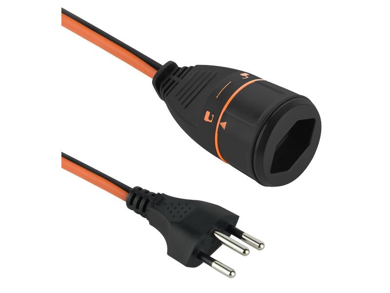 LOCKXTEND Verlängerungskabel 20 m Kabel mit LOCK-Kupplung T13 und Stecker T12 samt Lasche