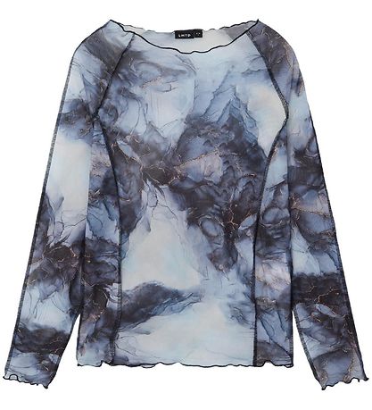 LMTD Bluse - Mesh - NlfNarBlå - Navy Blazer