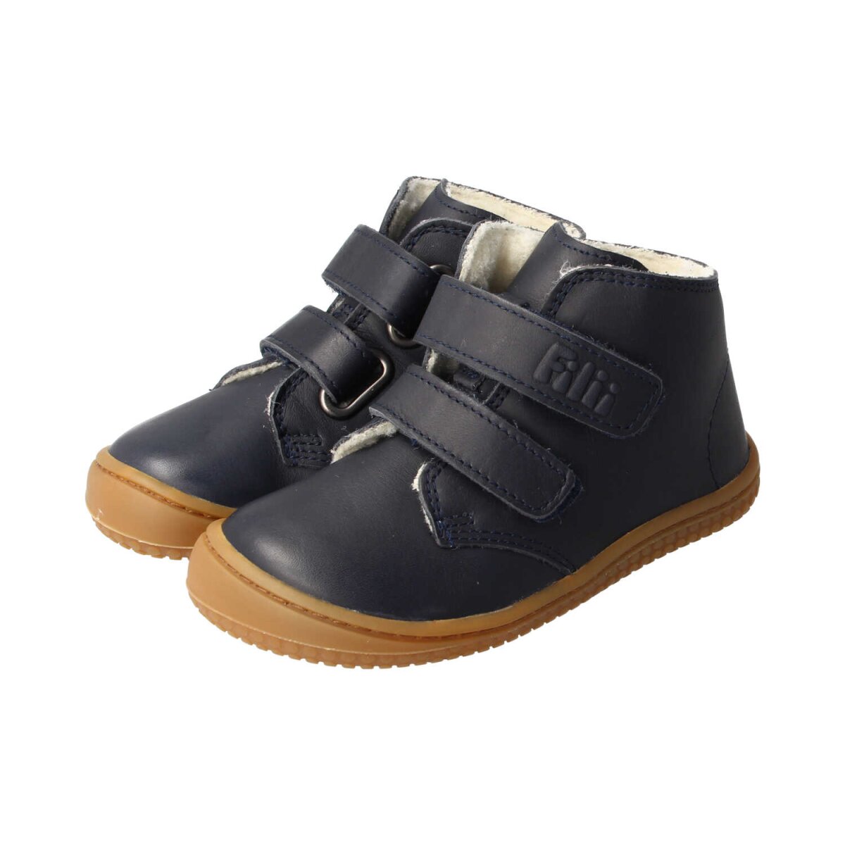 MB4213-W2 navy SOFT-FEET BIO nappa wool velcro Weite/M