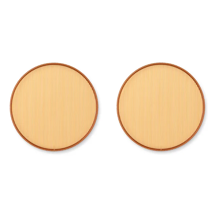Liewood Assiettes en tritan Johs - Set de 2 | Jaune