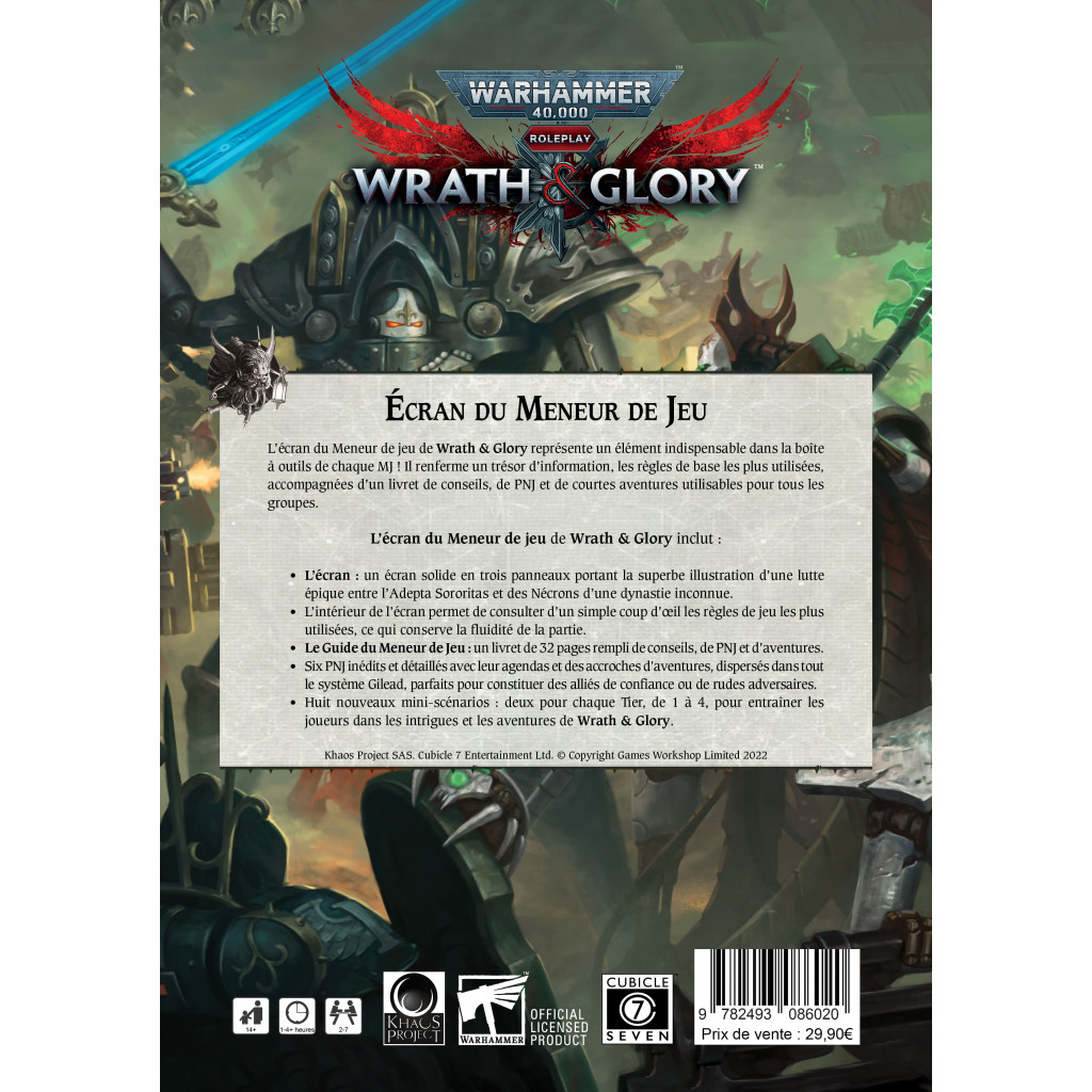 Warhammer 40K : Wrath & Glory - Ecran du Meneur
