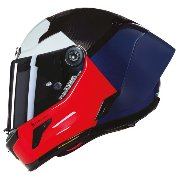Nolan - Casque X-804 RS Ultra Carbon Blocco Carbone / Rouge / Bleu / Blanc / Brillant