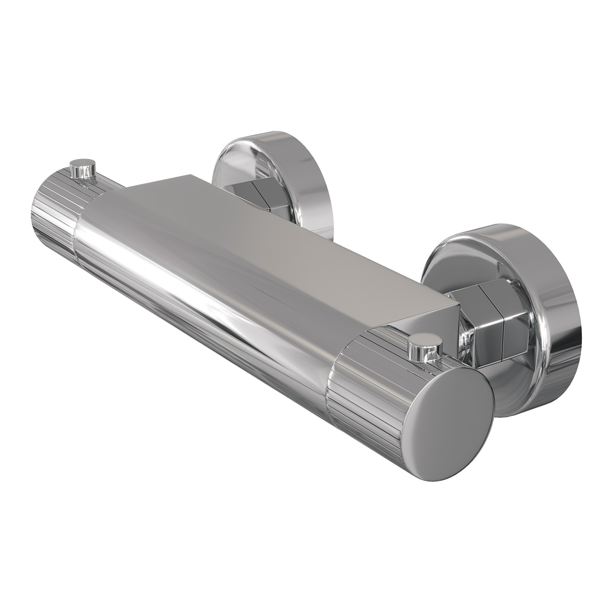 Brauer Stripe thermostatische douchekraan met glijstang en 3 standen handdouche chroom