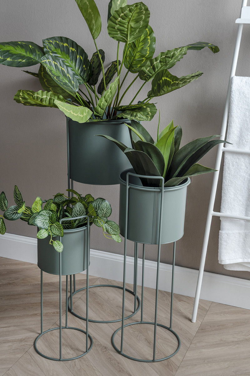 Plant Pot Set Essence PT3698BK Black